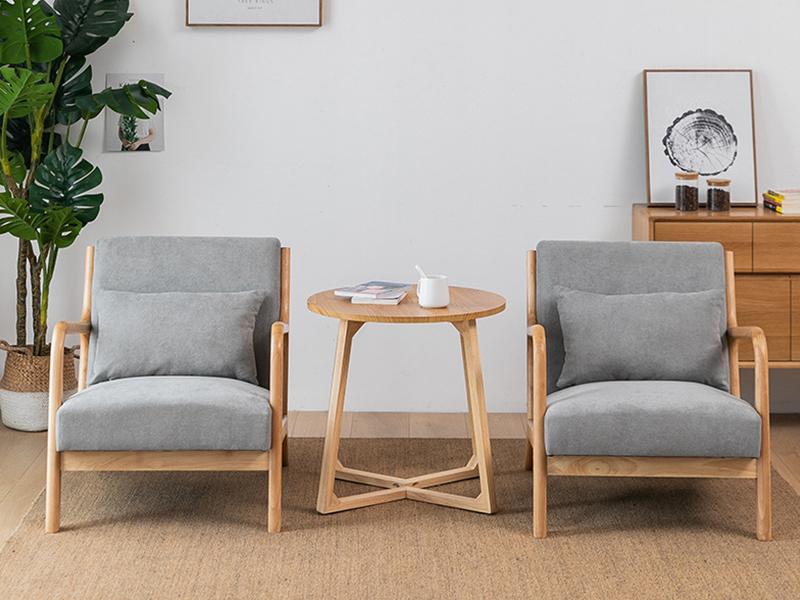 Nowoczesne krzesło skórzane z drewnianymi ramionami, krzesło do salonu, meble wewnętrzne YQ-K2001